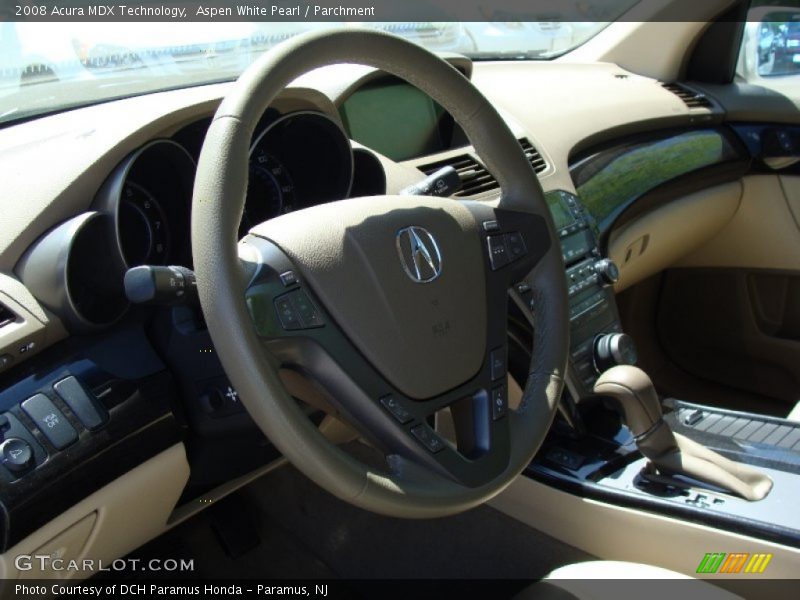 Aspen White Pearl / Parchment 2008 Acura MDX Technology