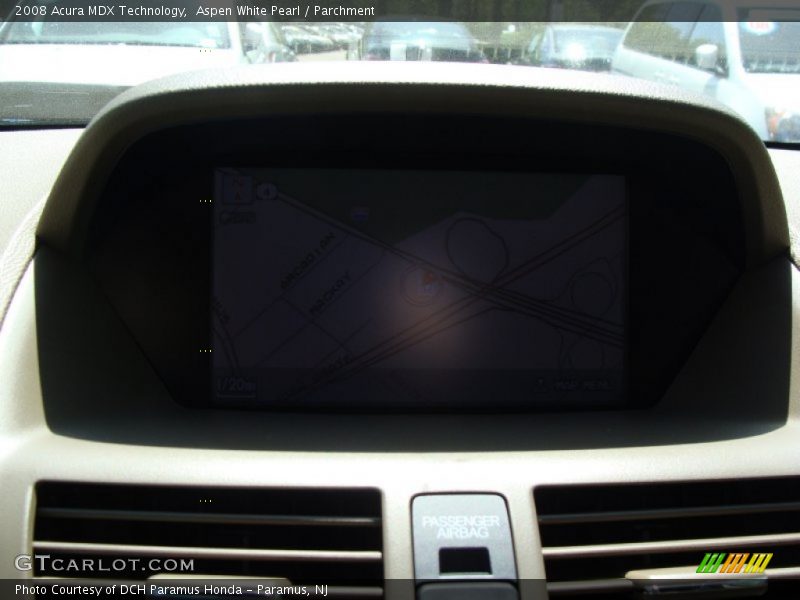 Aspen White Pearl / Parchment 2008 Acura MDX Technology