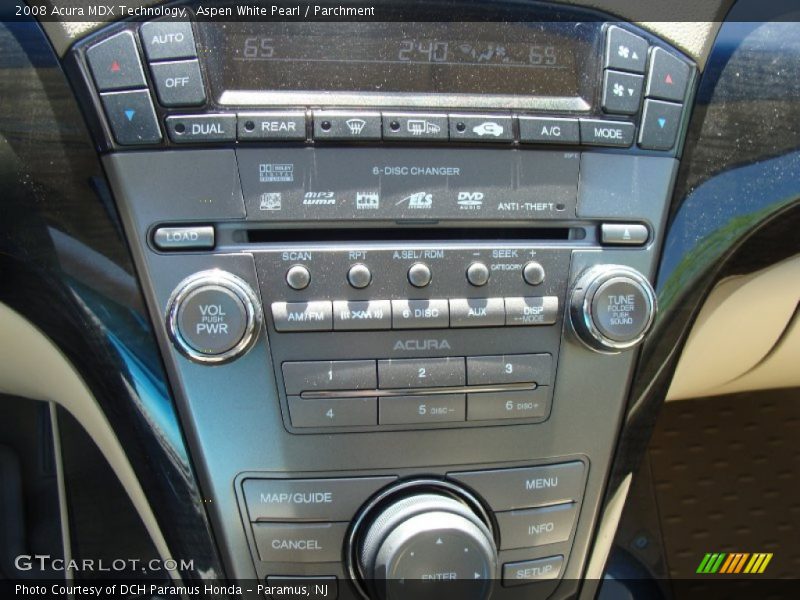 Aspen White Pearl / Parchment 2008 Acura MDX Technology