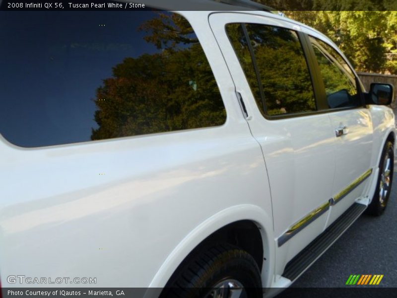 Tuscan Pearl White / Stone 2008 Infiniti QX 56