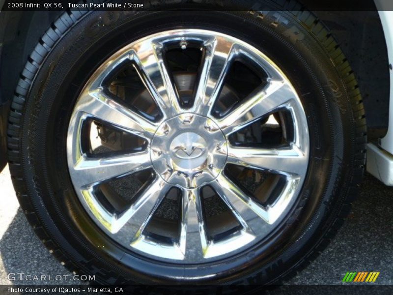 Tuscan Pearl White / Stone 2008 Infiniti QX 56