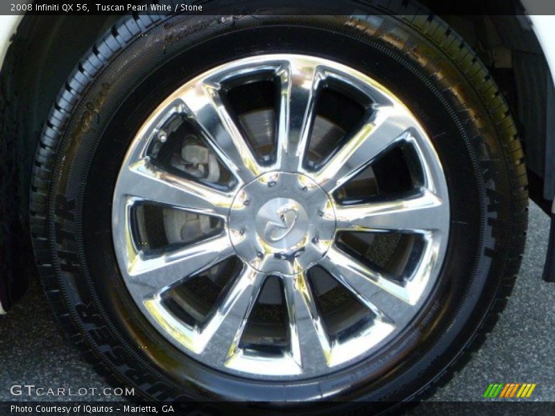 Tuscan Pearl White / Stone 2008 Infiniti QX 56