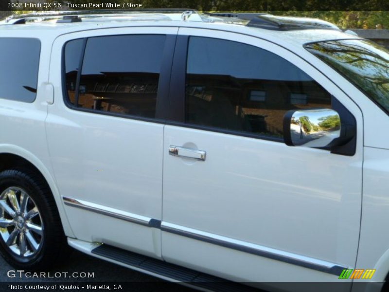Tuscan Pearl White / Stone 2008 Infiniti QX 56