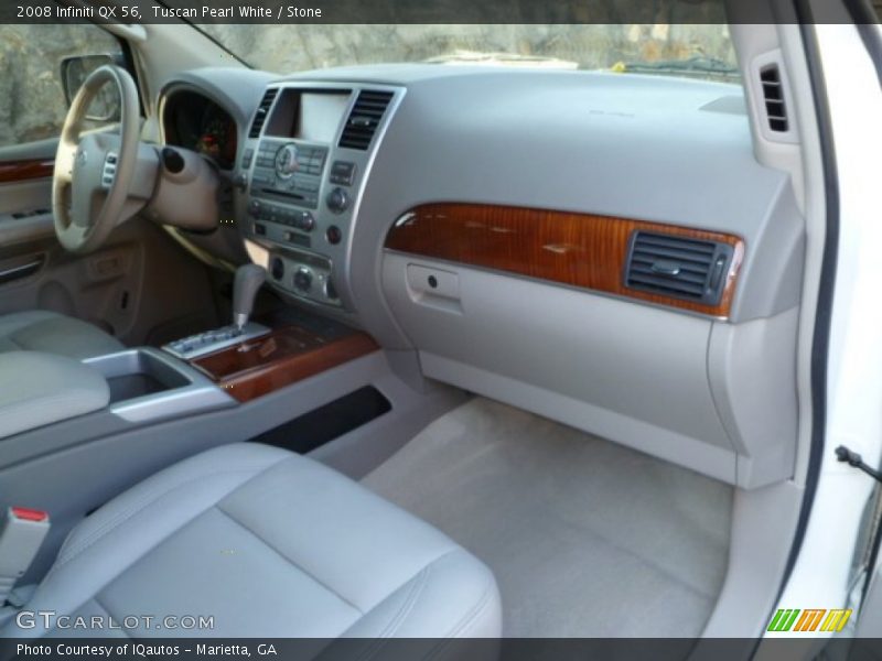 Tuscan Pearl White / Stone 2008 Infiniti QX 56