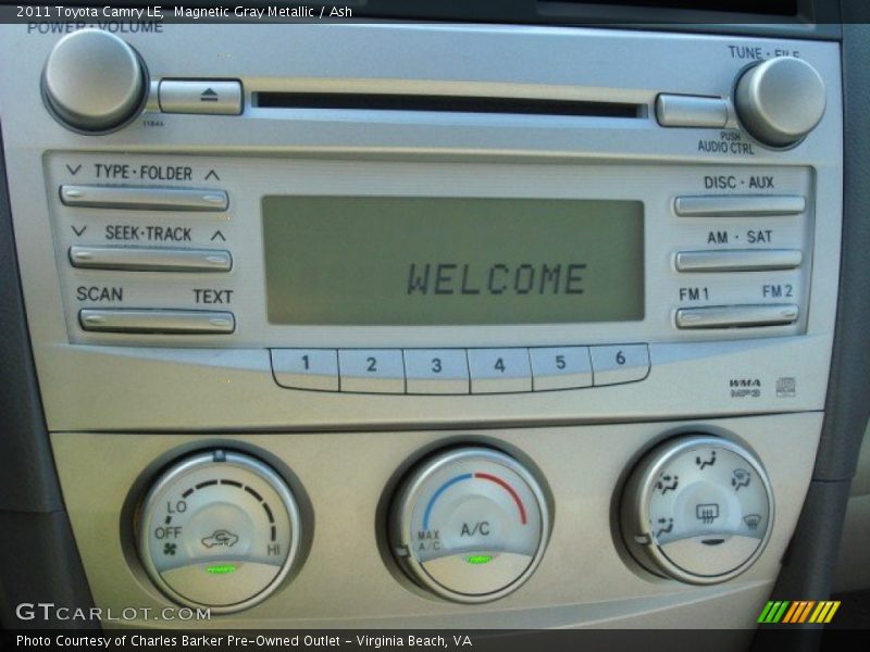 Magnetic Gray Metallic / Ash 2011 Toyota Camry LE