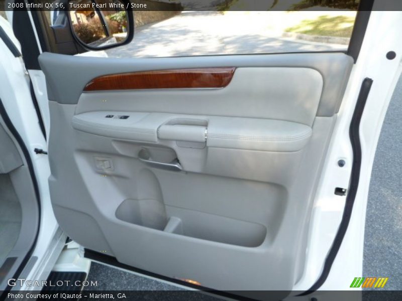 Tuscan Pearl White / Stone 2008 Infiniti QX 56