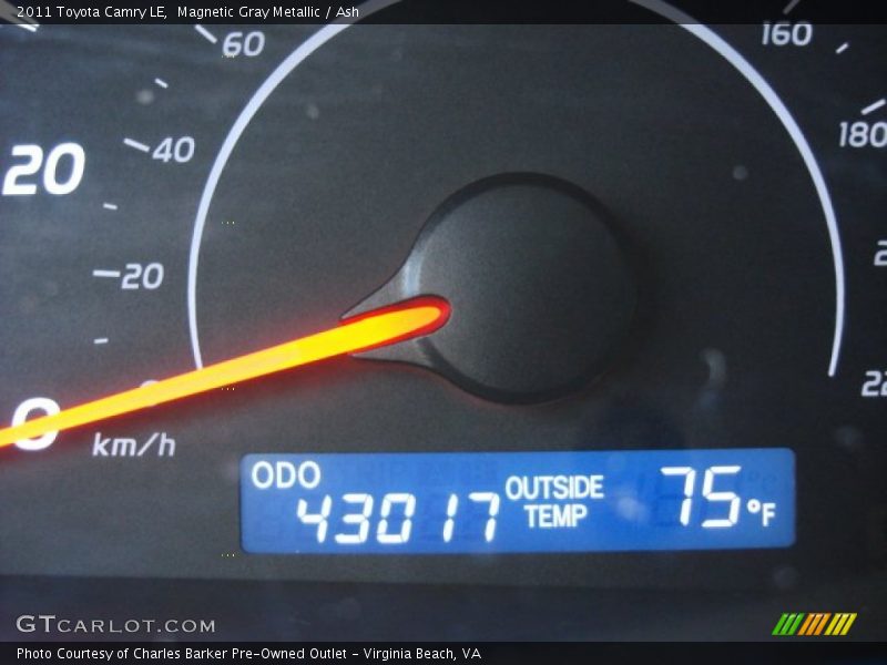 Magnetic Gray Metallic / Ash 2011 Toyota Camry LE