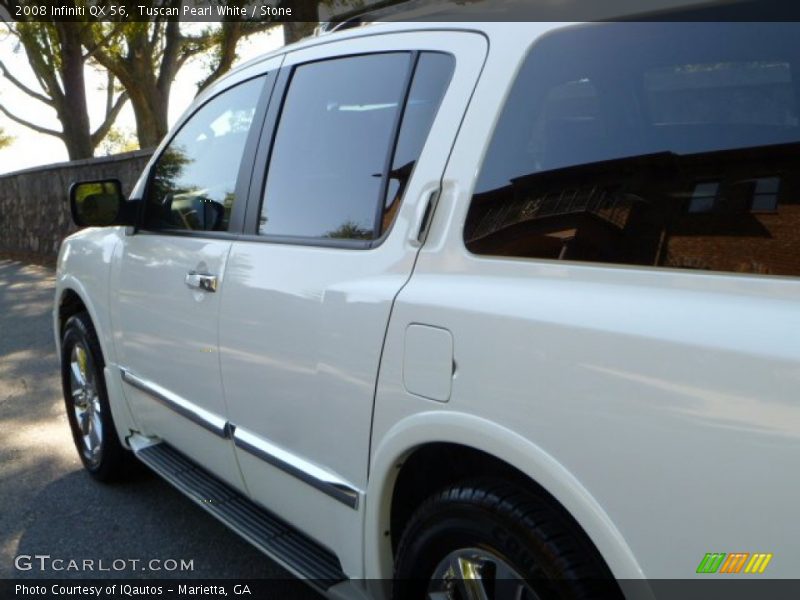 Tuscan Pearl White / Stone 2008 Infiniti QX 56