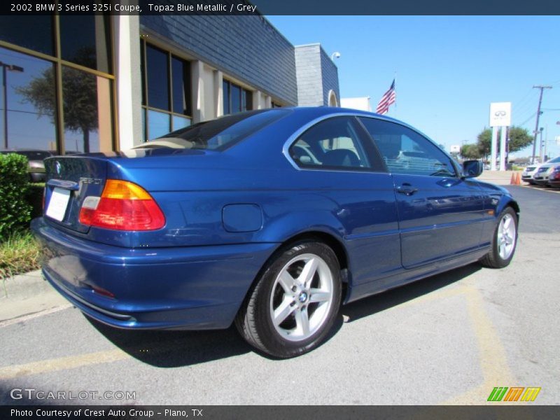 Topaz Blue Metallic / Grey 2002 BMW 3 Series 325i Coupe