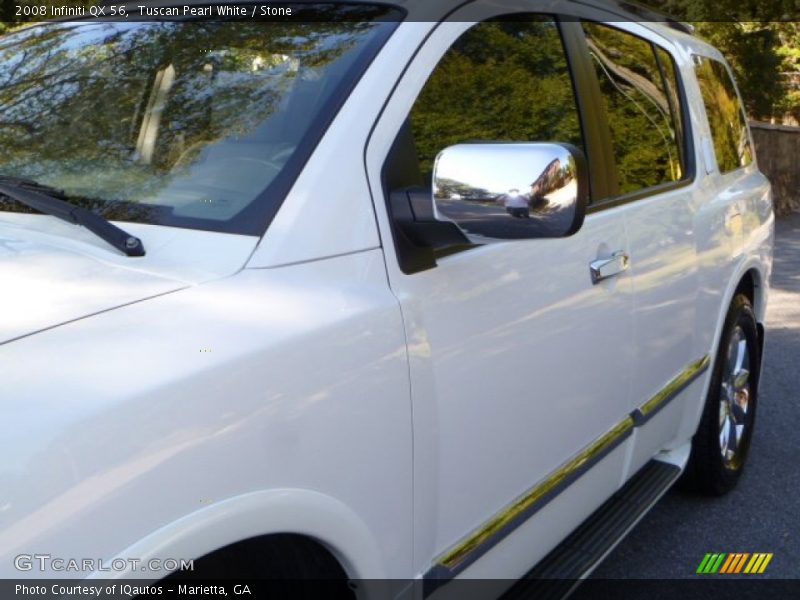 Tuscan Pearl White / Stone 2008 Infiniti QX 56