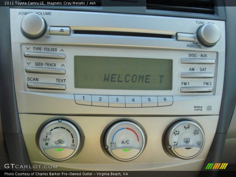 Magnetic Gray Metallic / Ash 2011 Toyota Camry LE