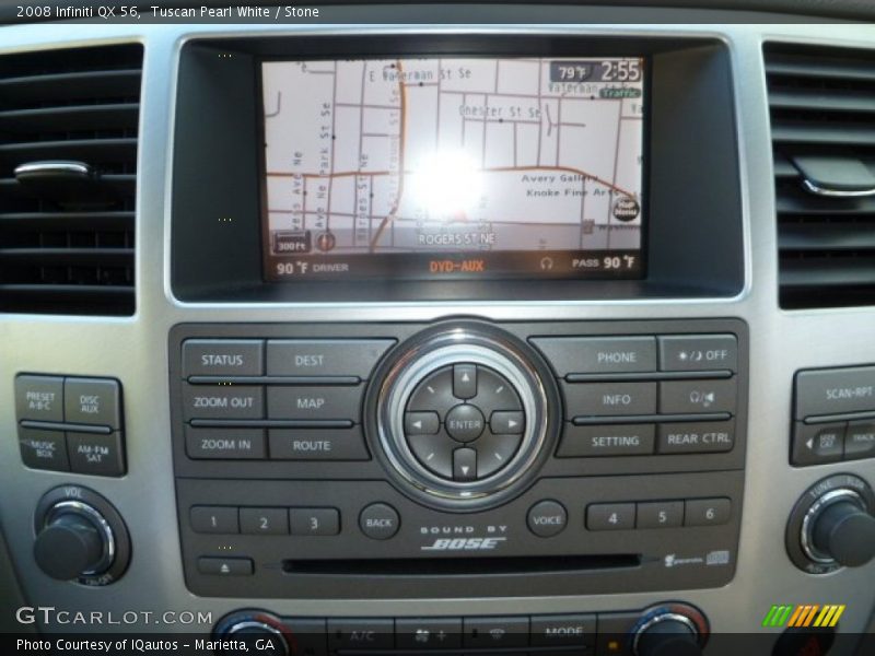Tuscan Pearl White / Stone 2008 Infiniti QX 56