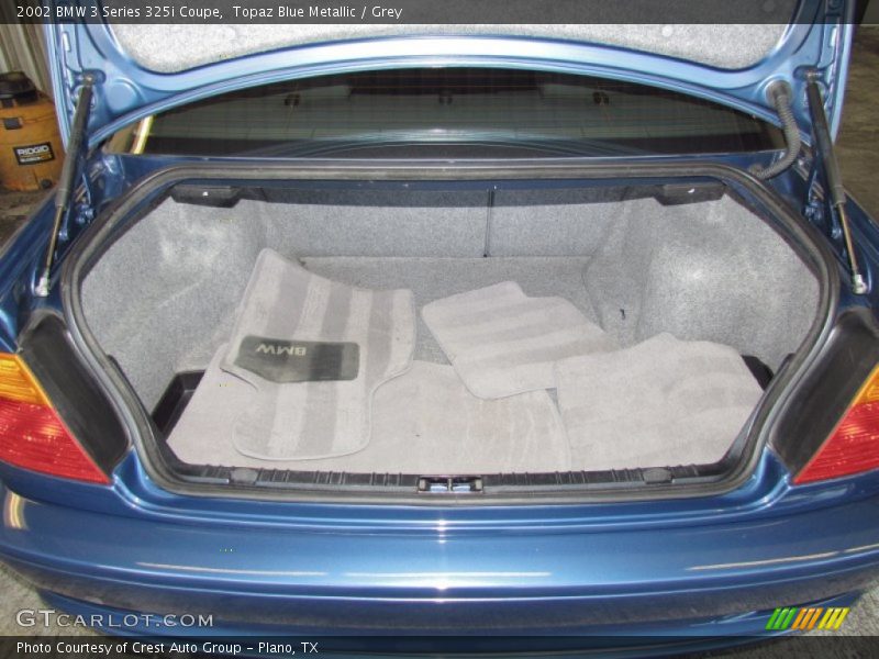 Topaz Blue Metallic / Grey 2002 BMW 3 Series 325i Coupe