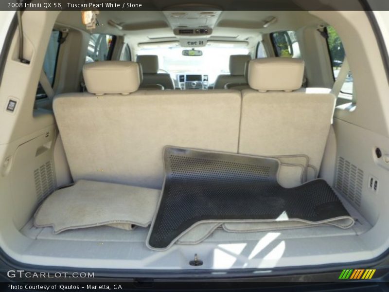 Tuscan Pearl White / Stone 2008 Infiniti QX 56