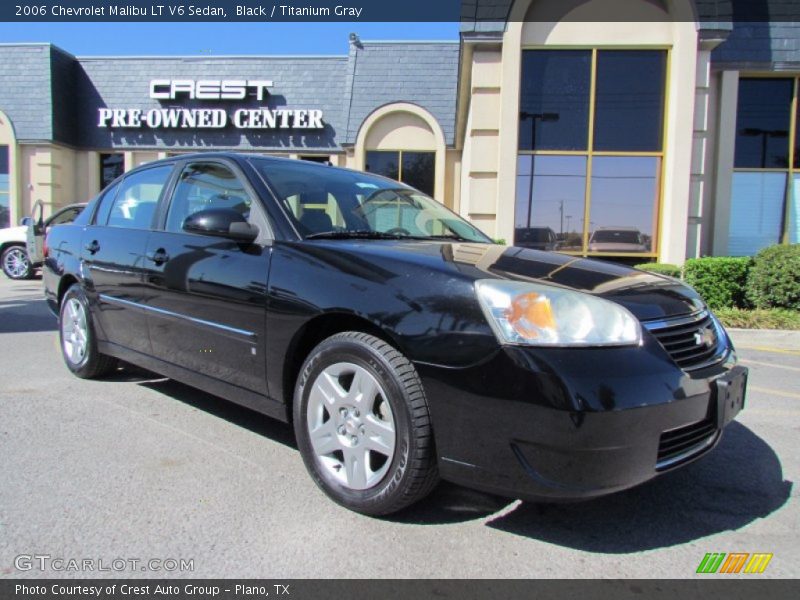 Black / Titanium Gray 2006 Chevrolet Malibu LT V6 Sedan