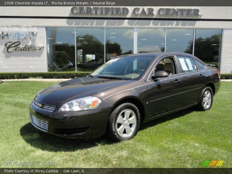 Mocha Bronze Metallic / Neutral Beige 2008 Chevrolet Impala LT