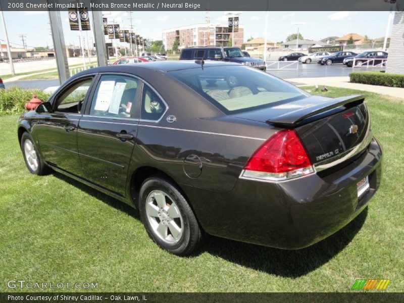 Mocha Bronze Metallic / Neutral Beige 2008 Chevrolet Impala LT