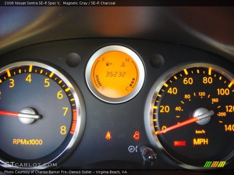 Magnetic Gray / SE-R Charcoal 2008 Nissan Sentra SE-R Spec V