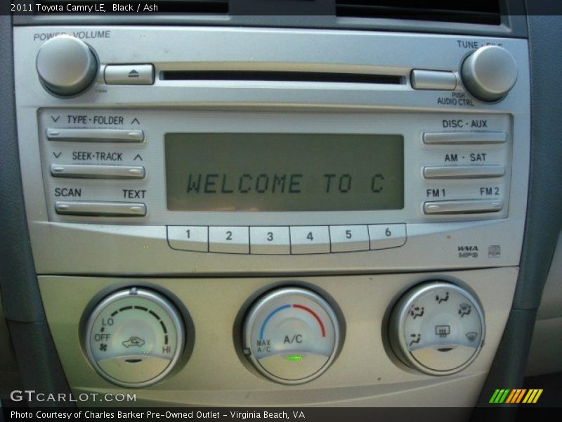 Black / Ash 2011 Toyota Camry LE