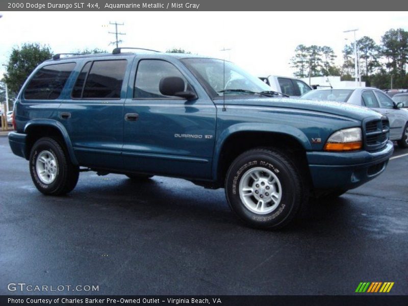 Aquamarine Metallic / Mist Gray 2000 Dodge Durango SLT 4x4