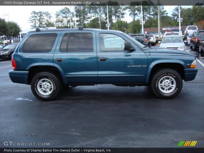 Aquamarine Metallic / Mist Gray 2000 Dodge Durango SLT 4x4