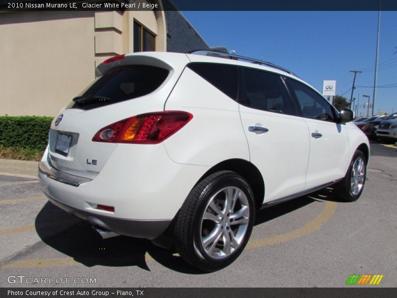 Glacier White Pearl / Beige 2010 Nissan Murano LE