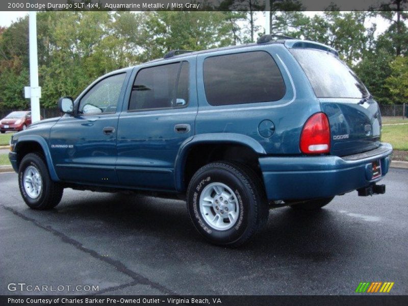 Aquamarine Metallic / Mist Gray 2000 Dodge Durango SLT 4x4