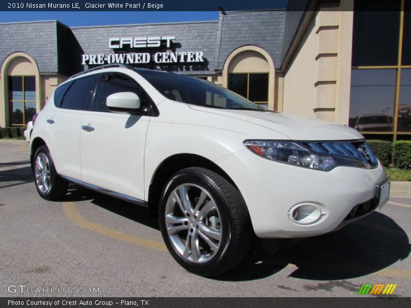 Glacier White Pearl / Beige 2010 Nissan Murano LE