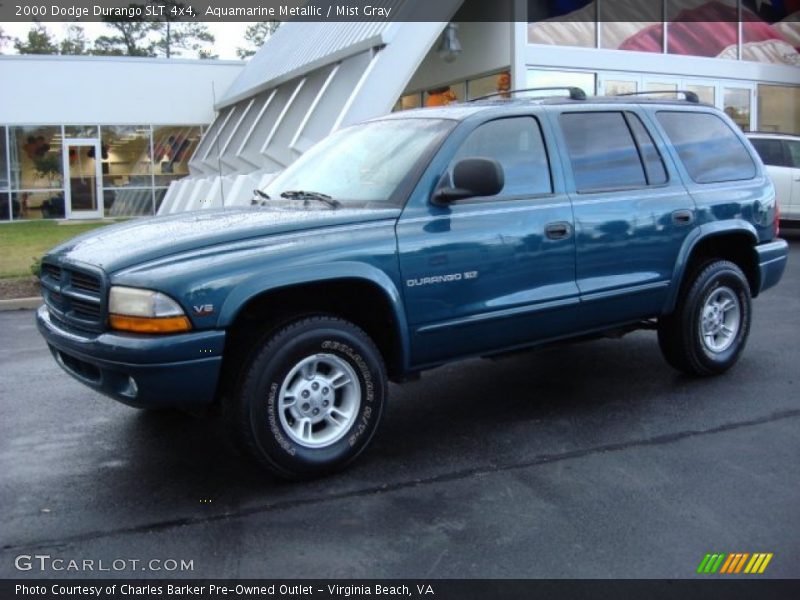 Aquamarine Metallic / Mist Gray 2000 Dodge Durango SLT 4x4