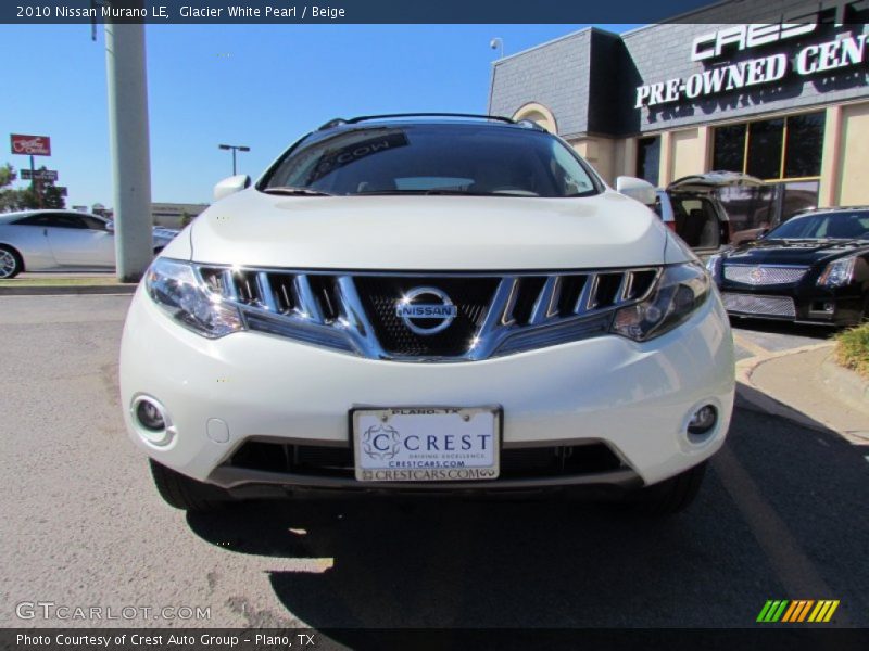 Glacier White Pearl / Beige 2010 Nissan Murano LE