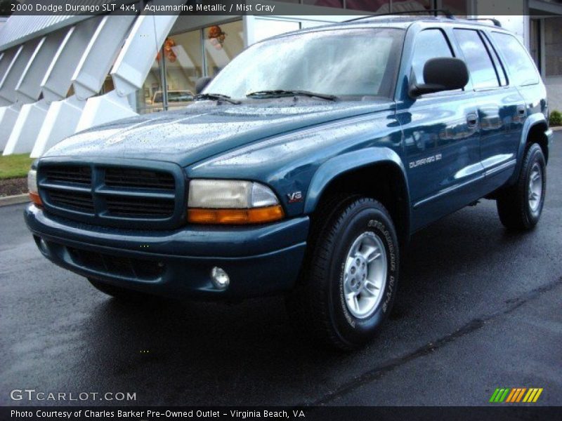 Aquamarine Metallic / Mist Gray 2000 Dodge Durango SLT 4x4