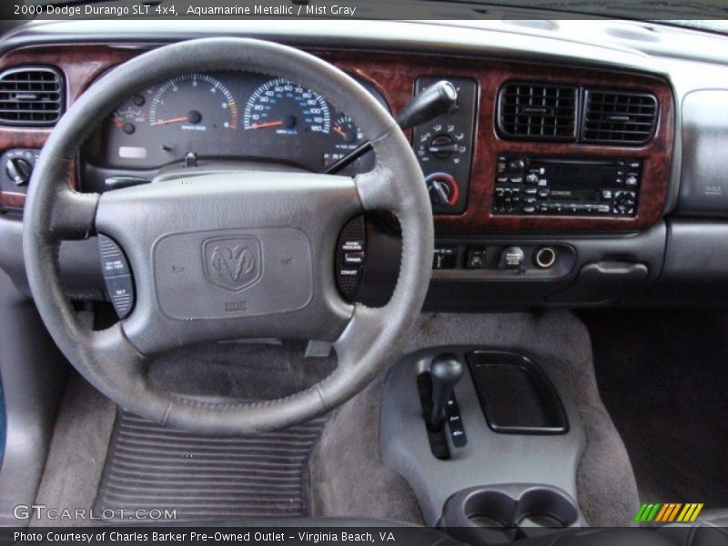 Aquamarine Metallic / Mist Gray 2000 Dodge Durango SLT 4x4