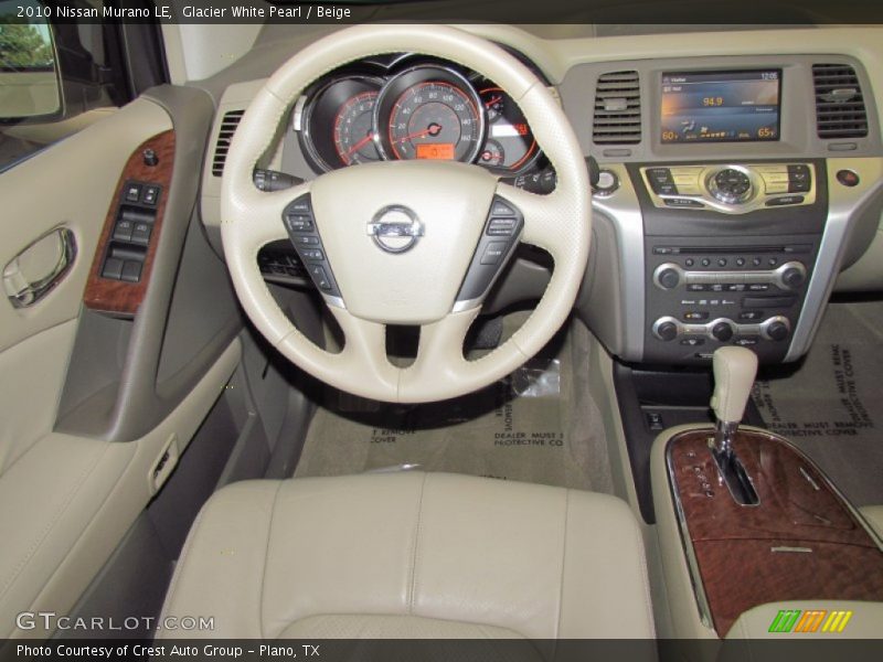 Glacier White Pearl / Beige 2010 Nissan Murano LE