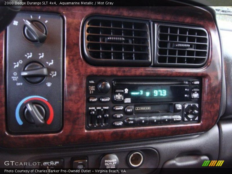 Aquamarine Metallic / Mist Gray 2000 Dodge Durango SLT 4x4