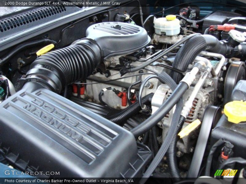 Aquamarine Metallic / Mist Gray 2000 Dodge Durango SLT 4x4