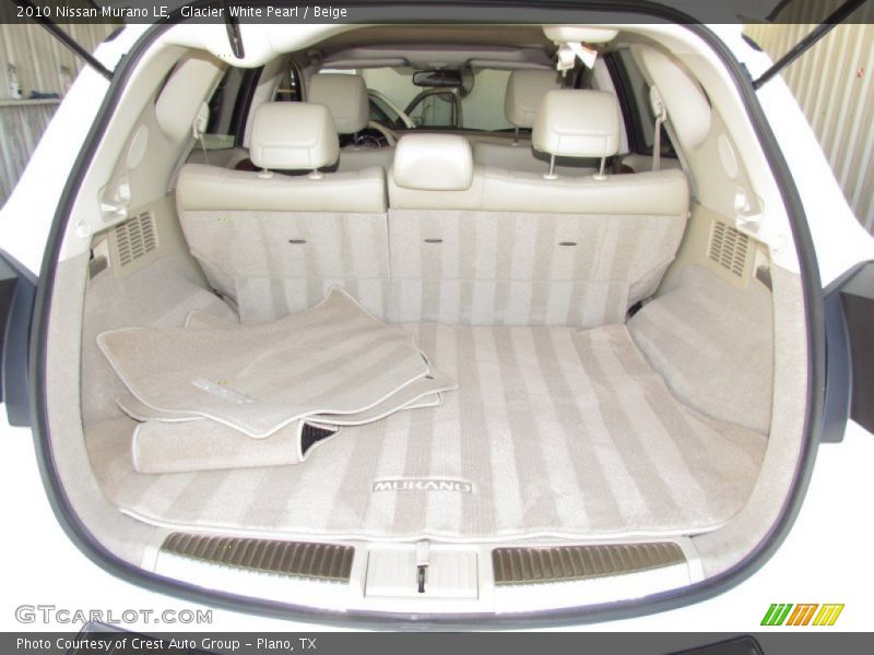  2010 Murano LE Trunk
