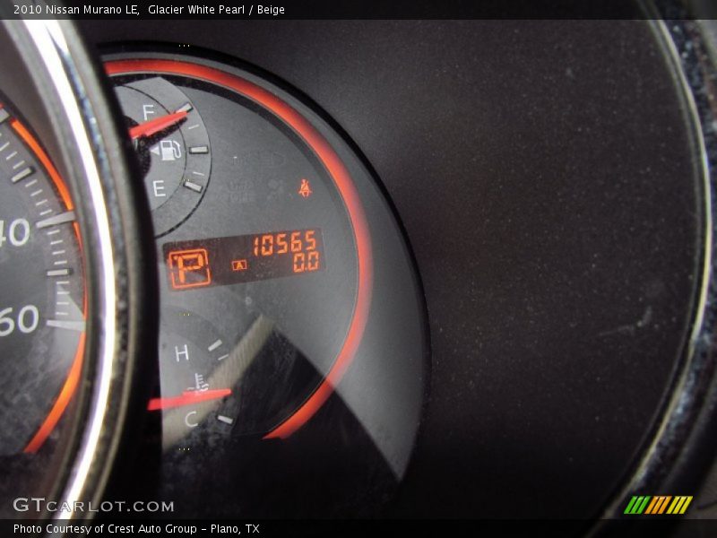 Glacier White Pearl / Beige 2010 Nissan Murano LE
