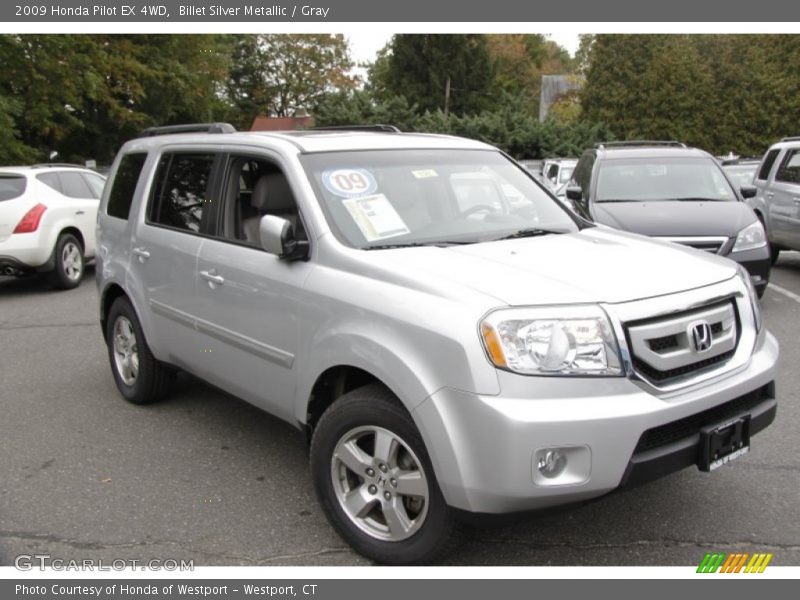Billet Silver Metallic / Gray 2009 Honda Pilot EX 4WD