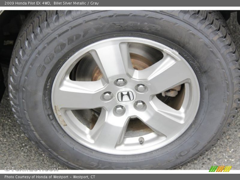 Billet Silver Metallic / Gray 2009 Honda Pilot EX 4WD