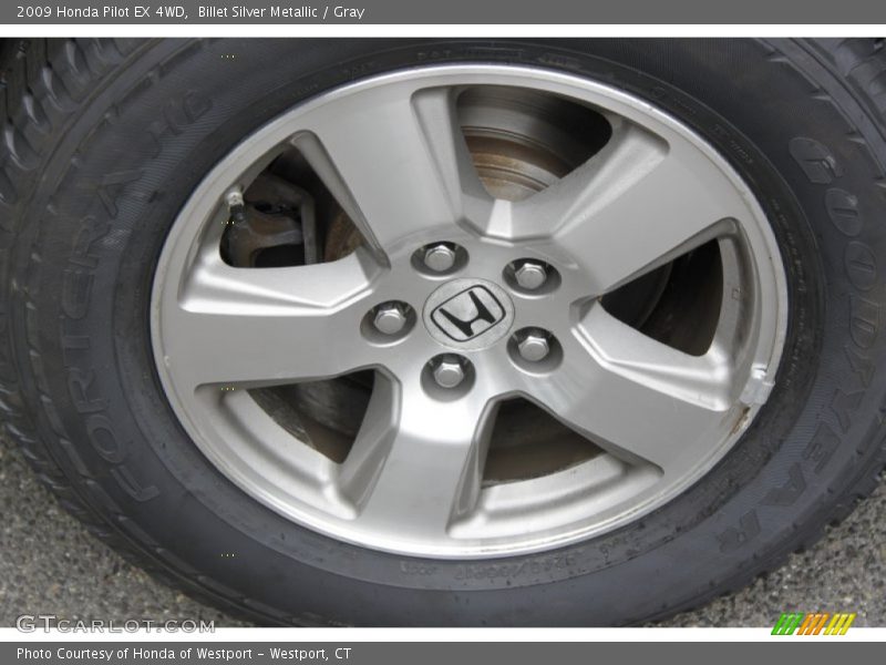 Billet Silver Metallic / Gray 2009 Honda Pilot EX 4WD