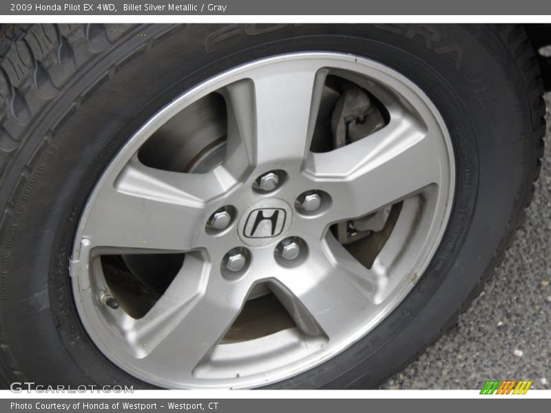 Billet Silver Metallic / Gray 2009 Honda Pilot EX 4WD
