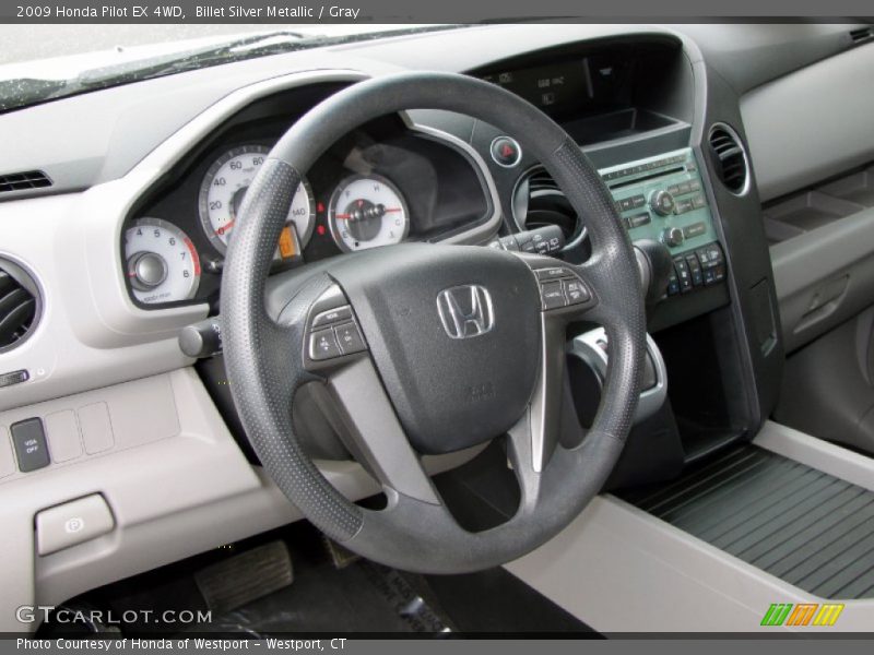 Billet Silver Metallic / Gray 2009 Honda Pilot EX 4WD