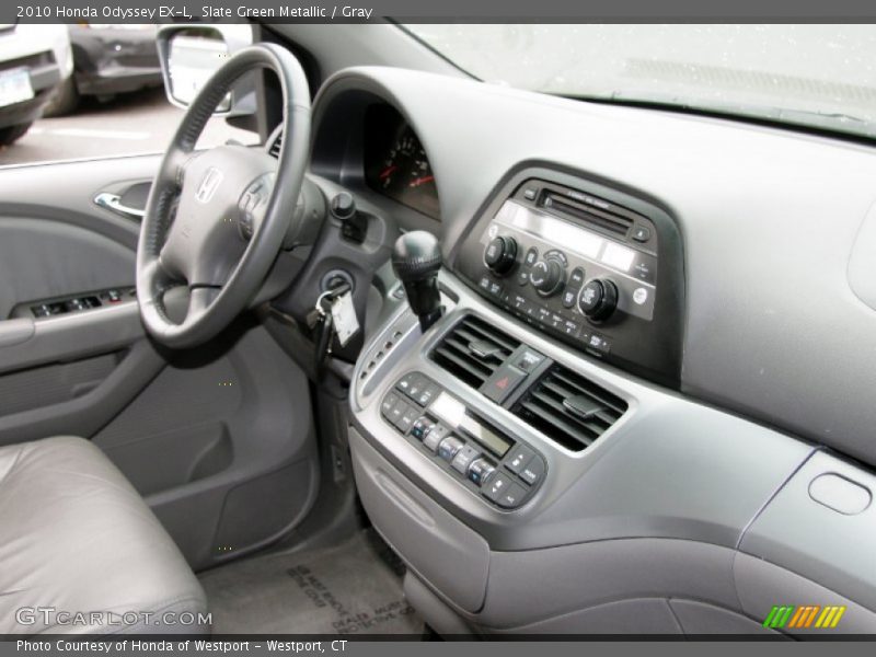 Slate Green Metallic / Gray 2010 Honda Odyssey EX-L
