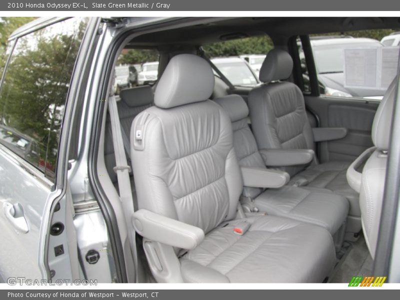 Slate Green Metallic / Gray 2010 Honda Odyssey EX-L