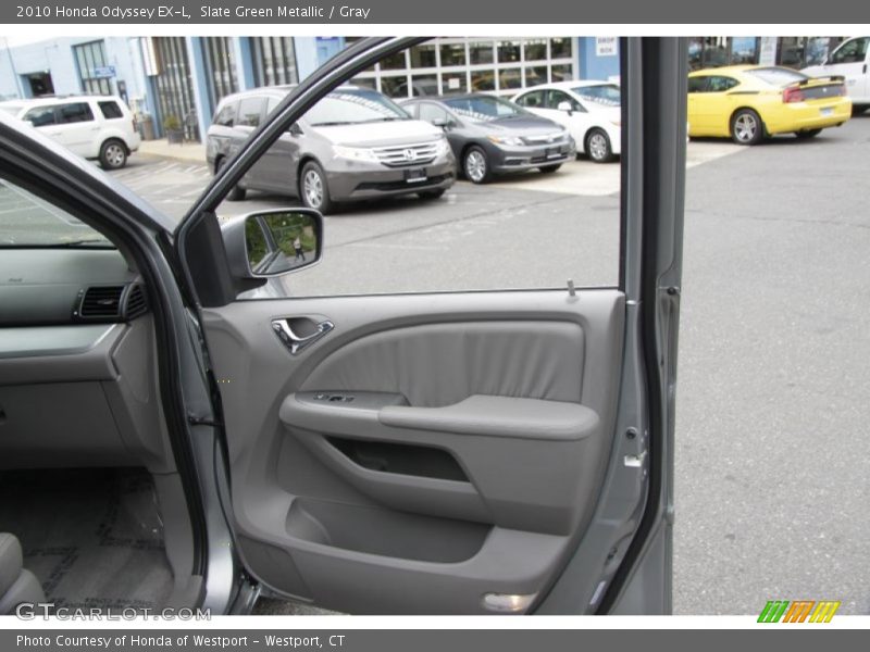 Slate Green Metallic / Gray 2010 Honda Odyssey EX-L