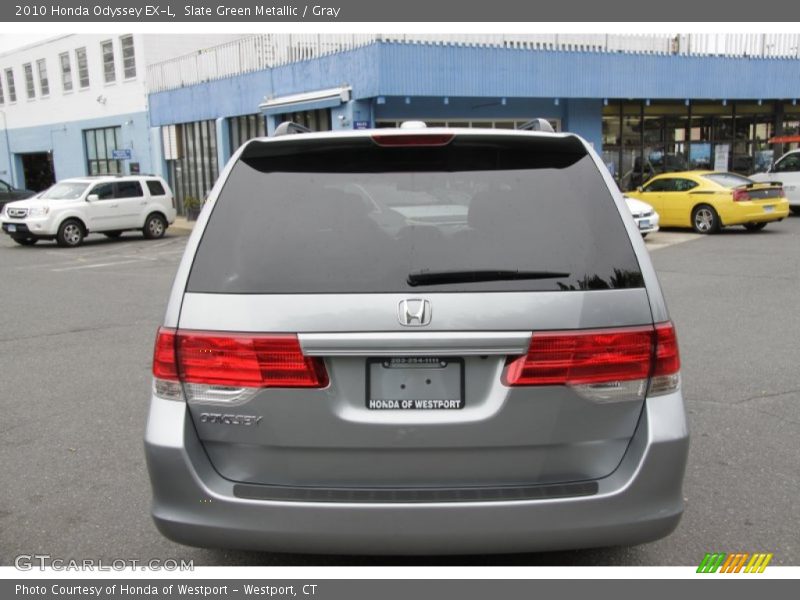 Slate Green Metallic / Gray 2010 Honda Odyssey EX-L