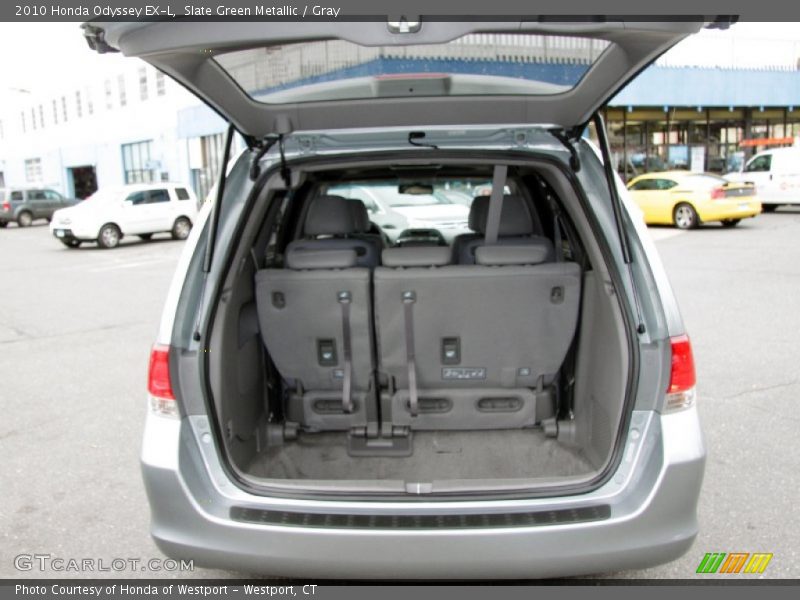Slate Green Metallic / Gray 2010 Honda Odyssey EX-L