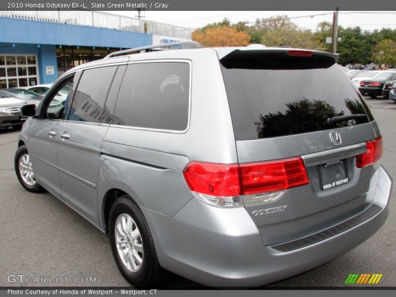 Slate Green Metallic / Gray 2010 Honda Odyssey EX-L