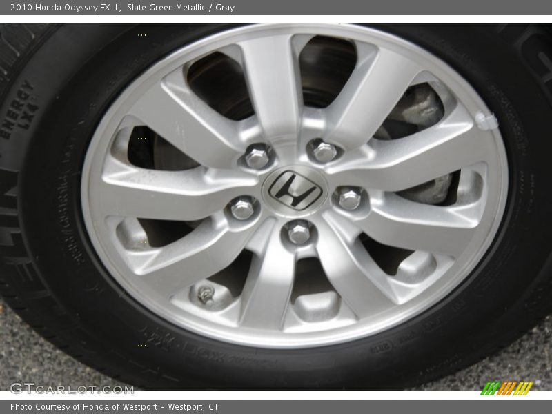 Slate Green Metallic / Gray 2010 Honda Odyssey EX-L