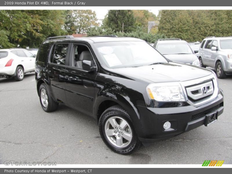 Formal Black / Gray 2009 Honda Pilot EX 4WD